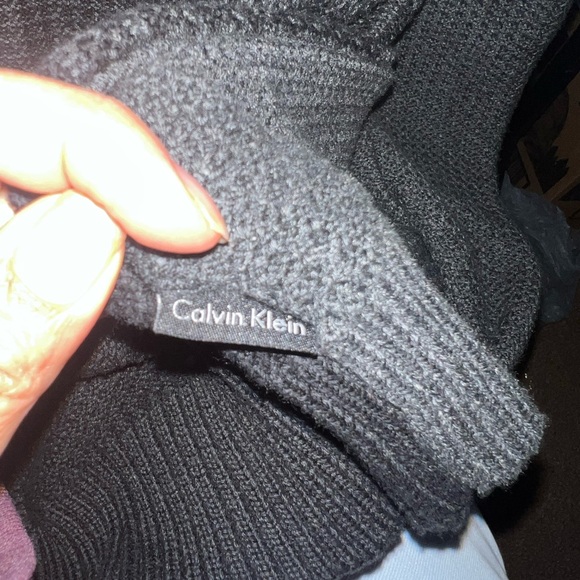 Men's Calvin Klein Knit Sweater with a Shawl Collar. Great condition. Sz-LG - Picture 7 of 9